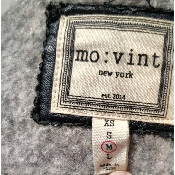 Anthropologie Mo:Vint Wool Blend Double Breast Jacket Womens Medium Long - Picture 12 of 12